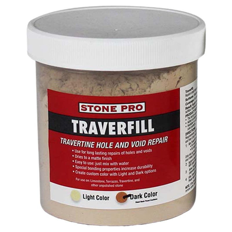 Stone Pro Traverfill - Travertine Hole and Void Repair - 1 Pound - Dark - Image 1
